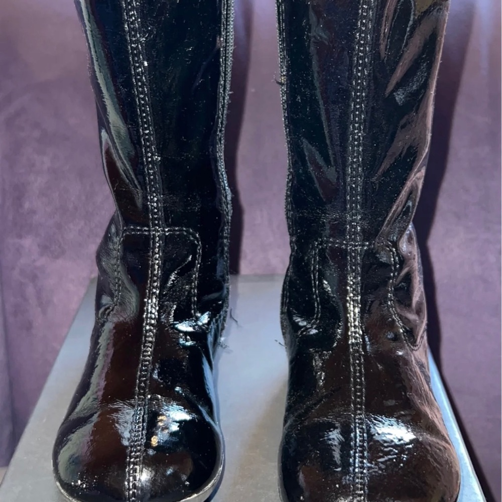 KENNETH COLE PATENT LEATHER TODDLER HIGH BOOTS GIRLS SZ 6.5